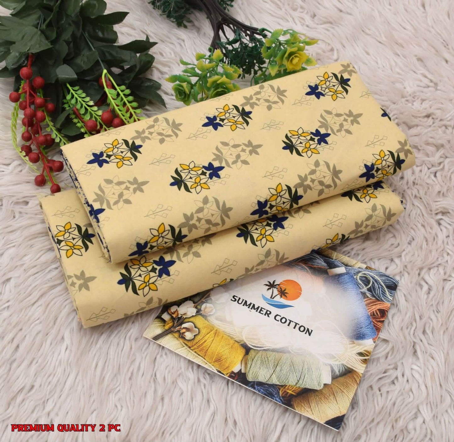 2 Pcs Collection -FLORAL PRINTS for Summer Season