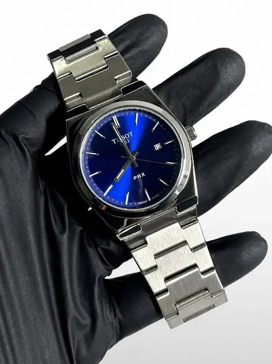 Premium Luxury Integrated Steel Blue Dial Quartz Watch for Men