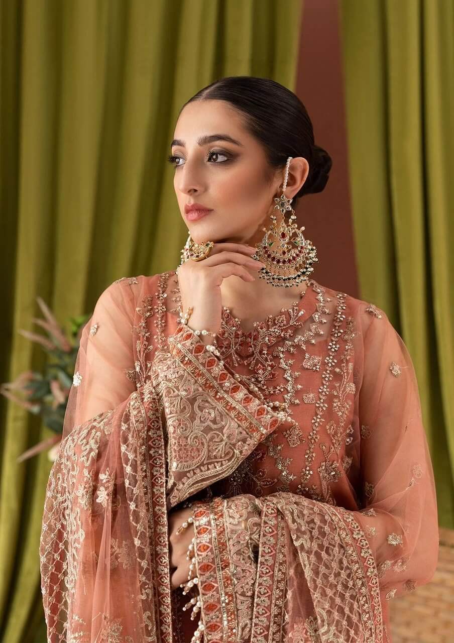 Zaha Peach Soft Net Fabric Formal Collection 3pc Zaha Peach Soft Net Fabric Formal Collection 3pc Zaha Peach Soft Net Fabric Formal Collection 3pc Zaha Peach Soft Net Fabric Formal Collection 3pc
