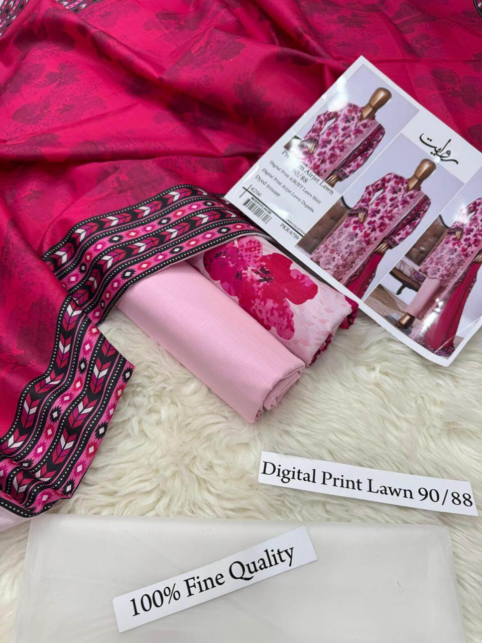 ZOHA PREMIUM DIGITAL PRINT AIRJET LAWN