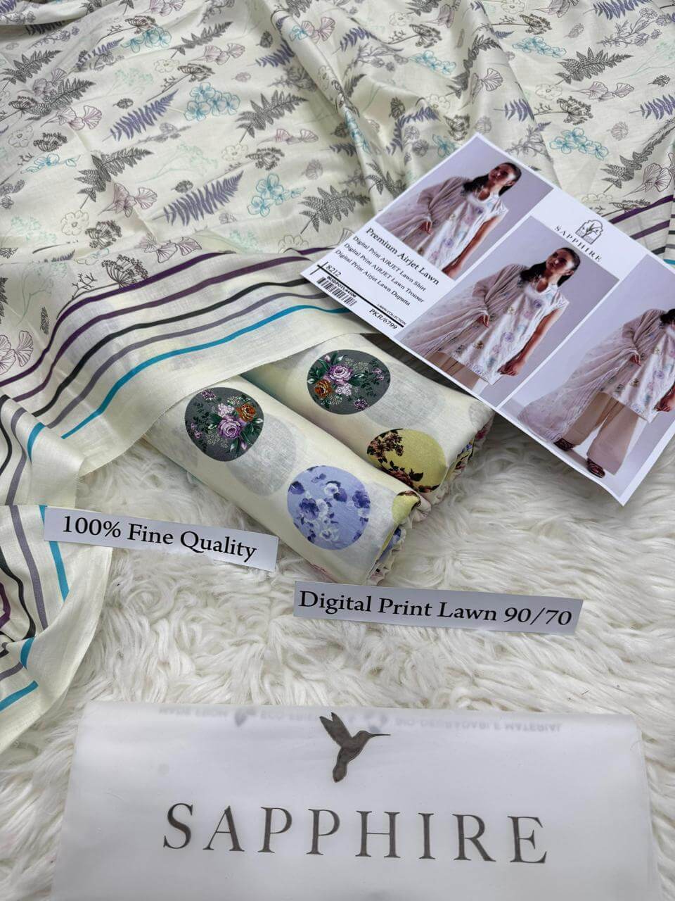 ZOHA PREMIUM DIGITAL PRINT AIRJET LAWN