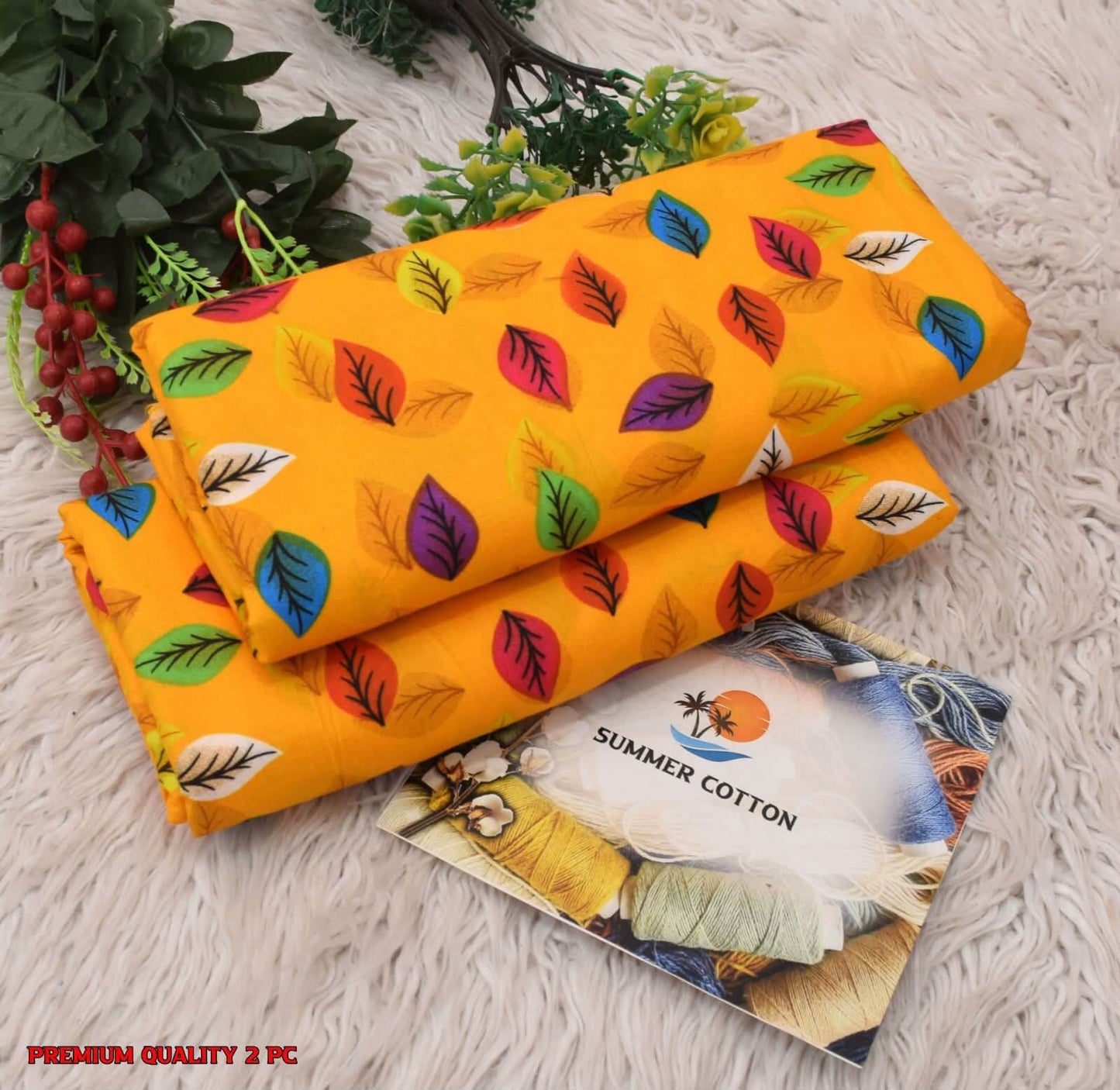 2 Pcs Collection -FLORAL PRINTS for Summer Season