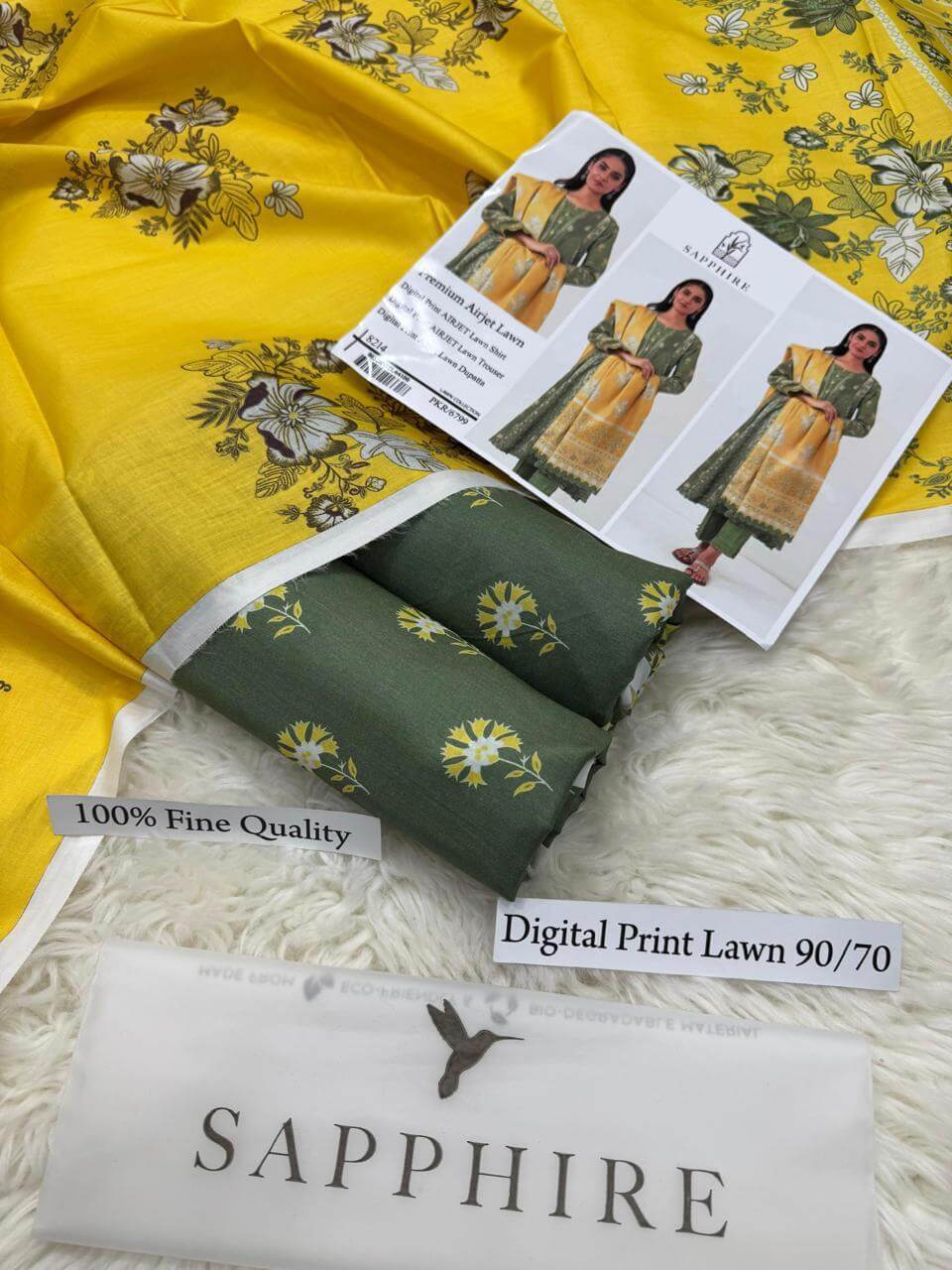 ZOHA PREMIUM DIGITAL PRINT AIRJET LAWN