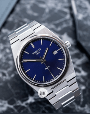 Premium Luxury Integrated Steel Blue Dial Quartz Watch for Men