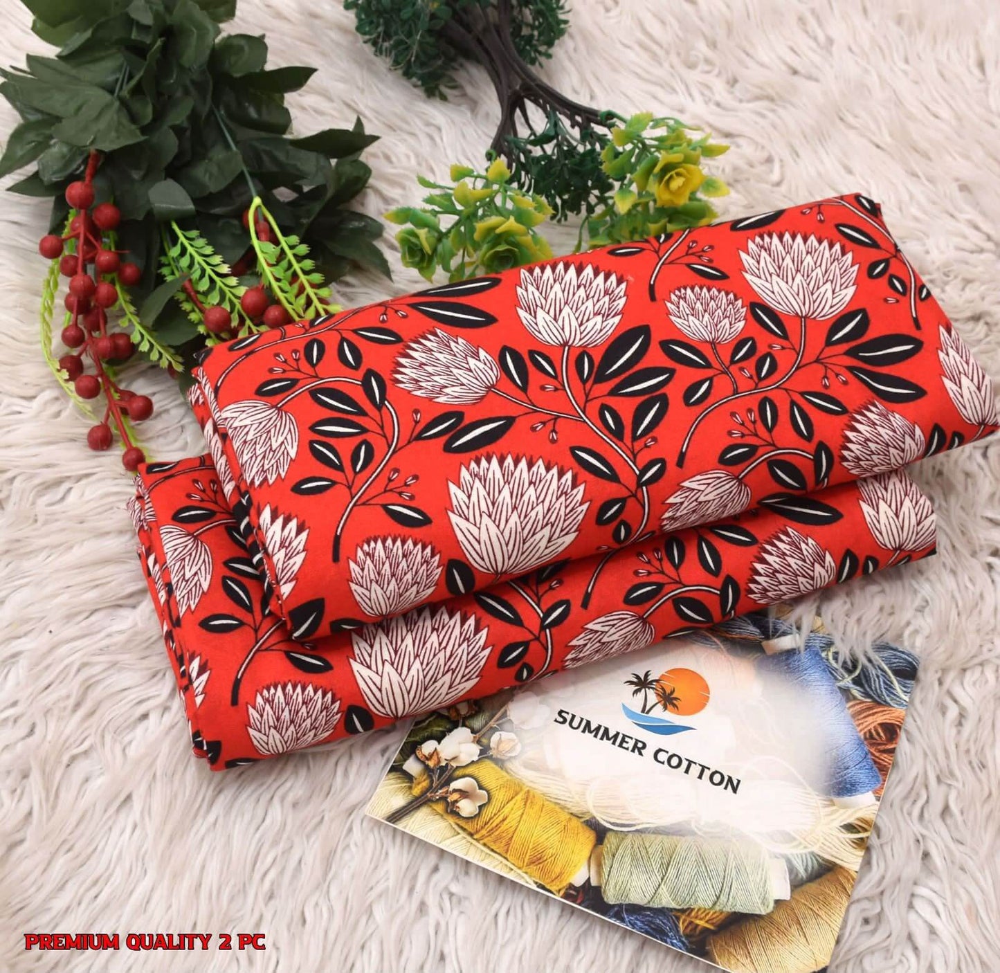 2 Pcs Collection -FLORAL PRINTS for Summer Season