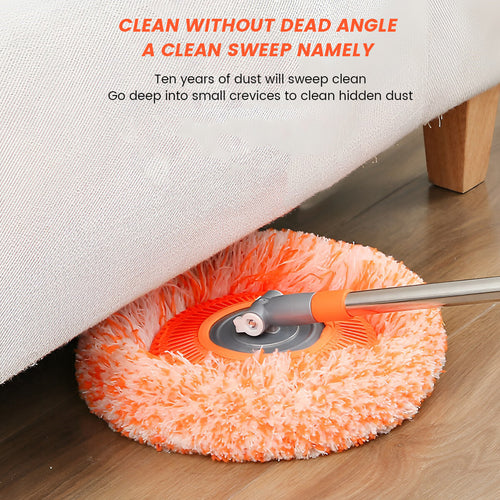 360° Rotating Microfiber Mop | Extendable Handle Telescopic Floor Cleaning Mop | Sunflower Round Mop For Home, Office And Car Screen