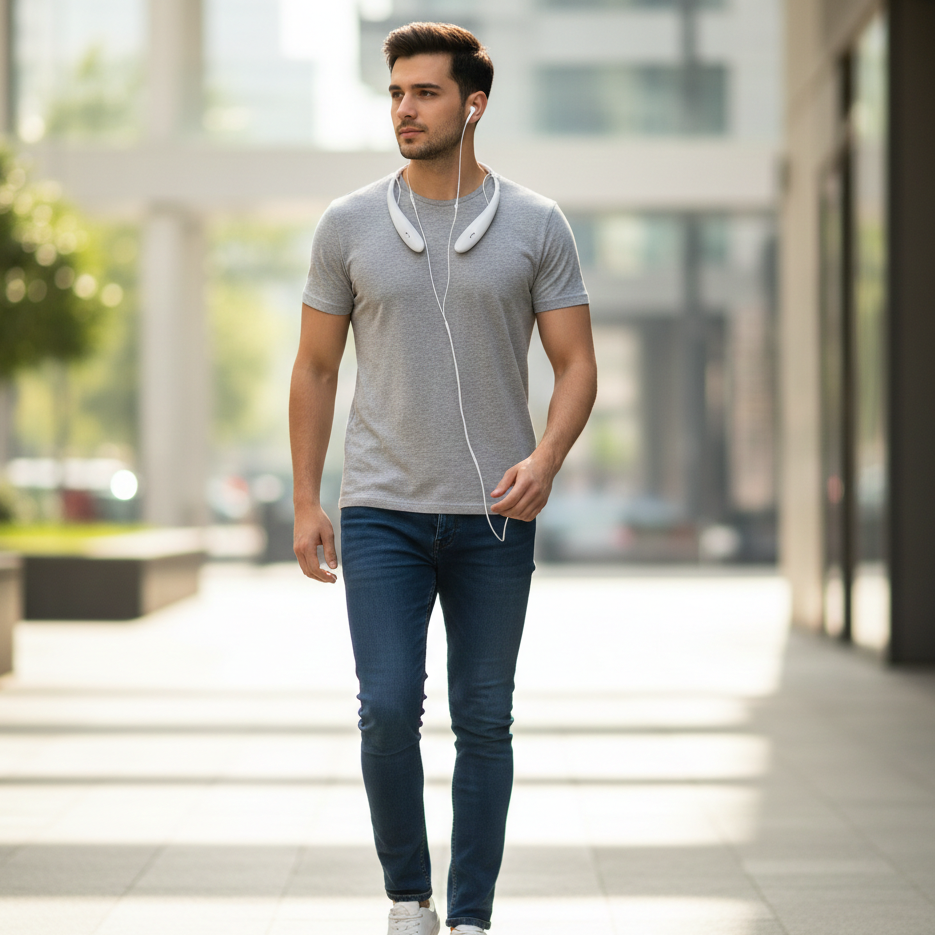 boAt+ L-HP11 Wireless Neckband Earphones | advanced wireless technology with long-lasting battery| consistent sound quality and reliable performance with secure and comfortable fit