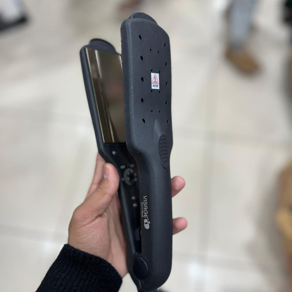 Visage Hair Straightener | Ceramic/Tourmaline Plates | Adjustable Heat | 220–240V | Anti-Frizz & Shine