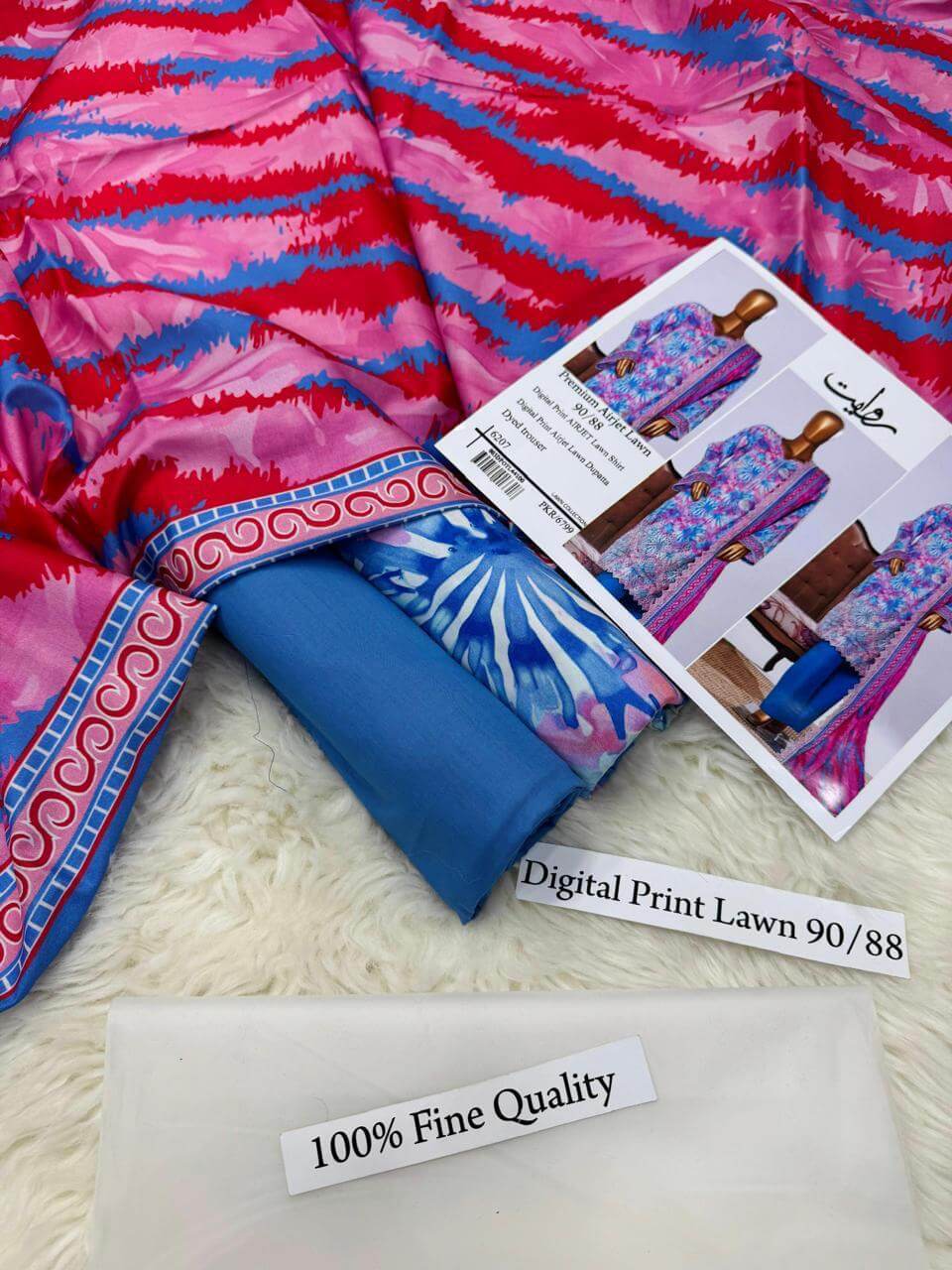 ZOHA PREMIUM DIGITAL PRINT AIRJET LAWN