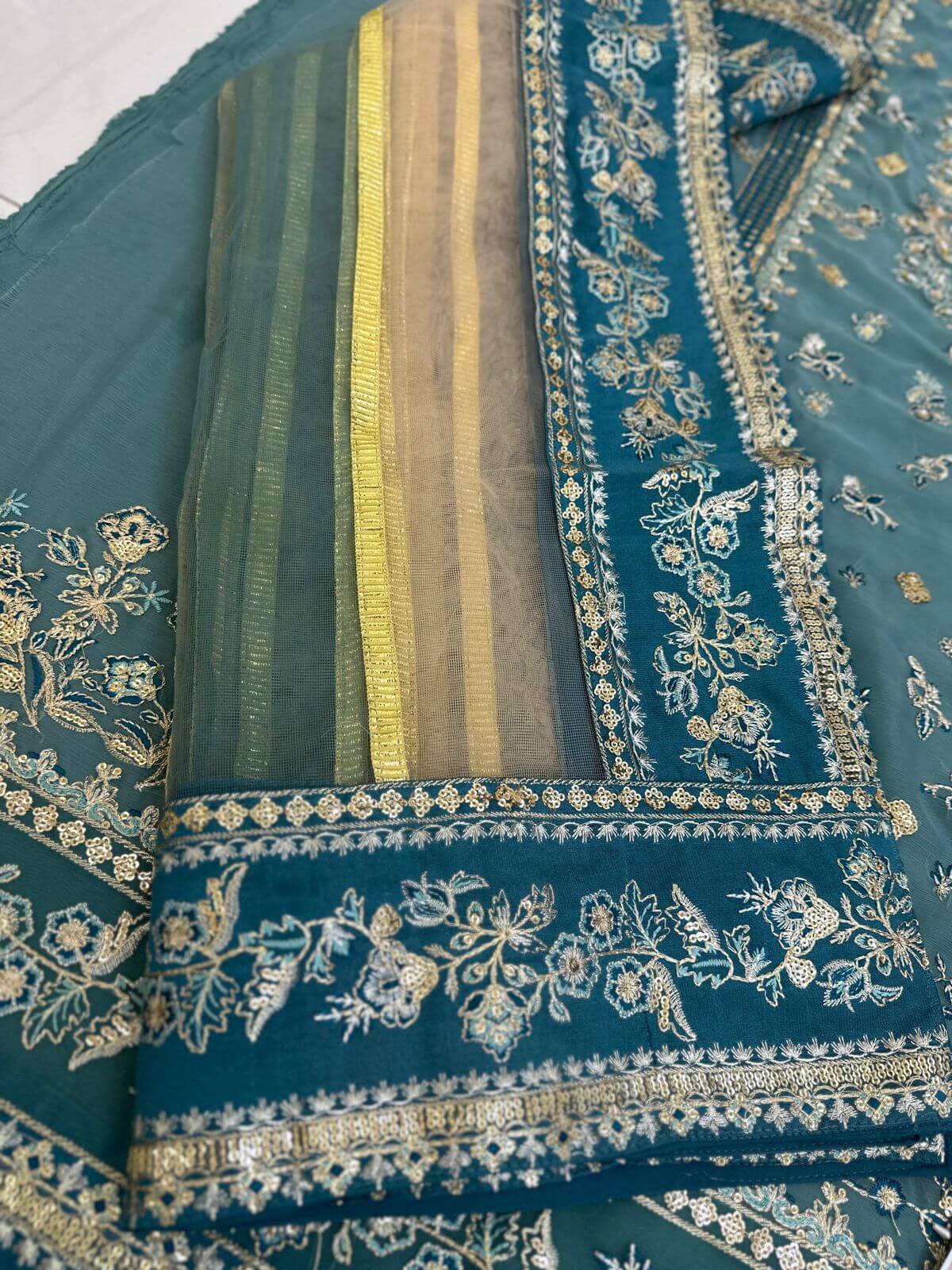 Charizma - Dastan-E-Jashan - Embroidered Chiffon 3 Piece Unstitched DJ5-08