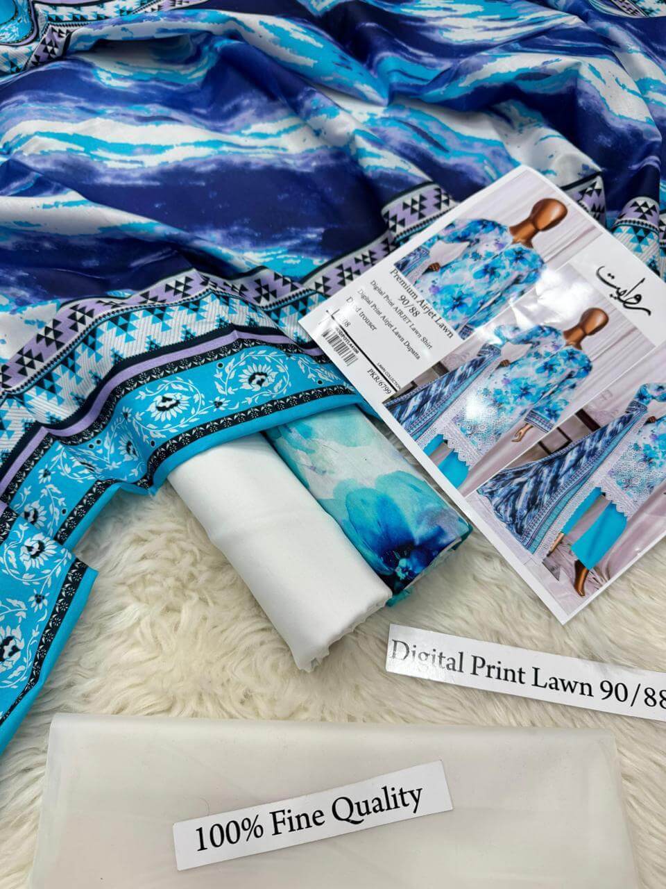 ZOHA PREMIUM DIGITAL PRINT AIRJET LAWN