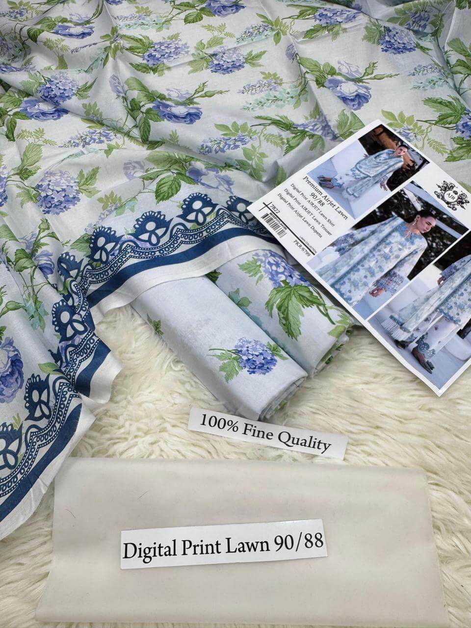 ZOHA PREMIUM DIGITAL PRINT AIRJET LAWN