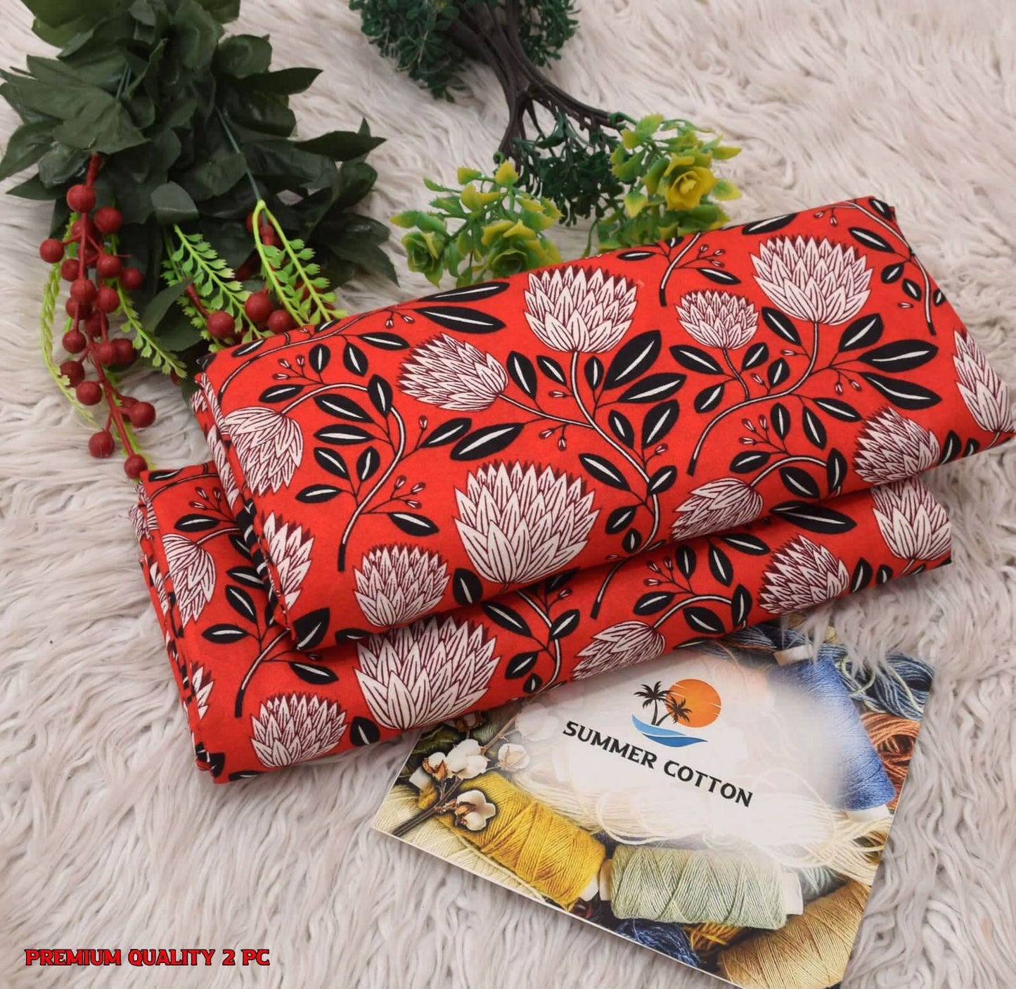 2 Pcs Collection -FLORAL PRINTS for Summer Season