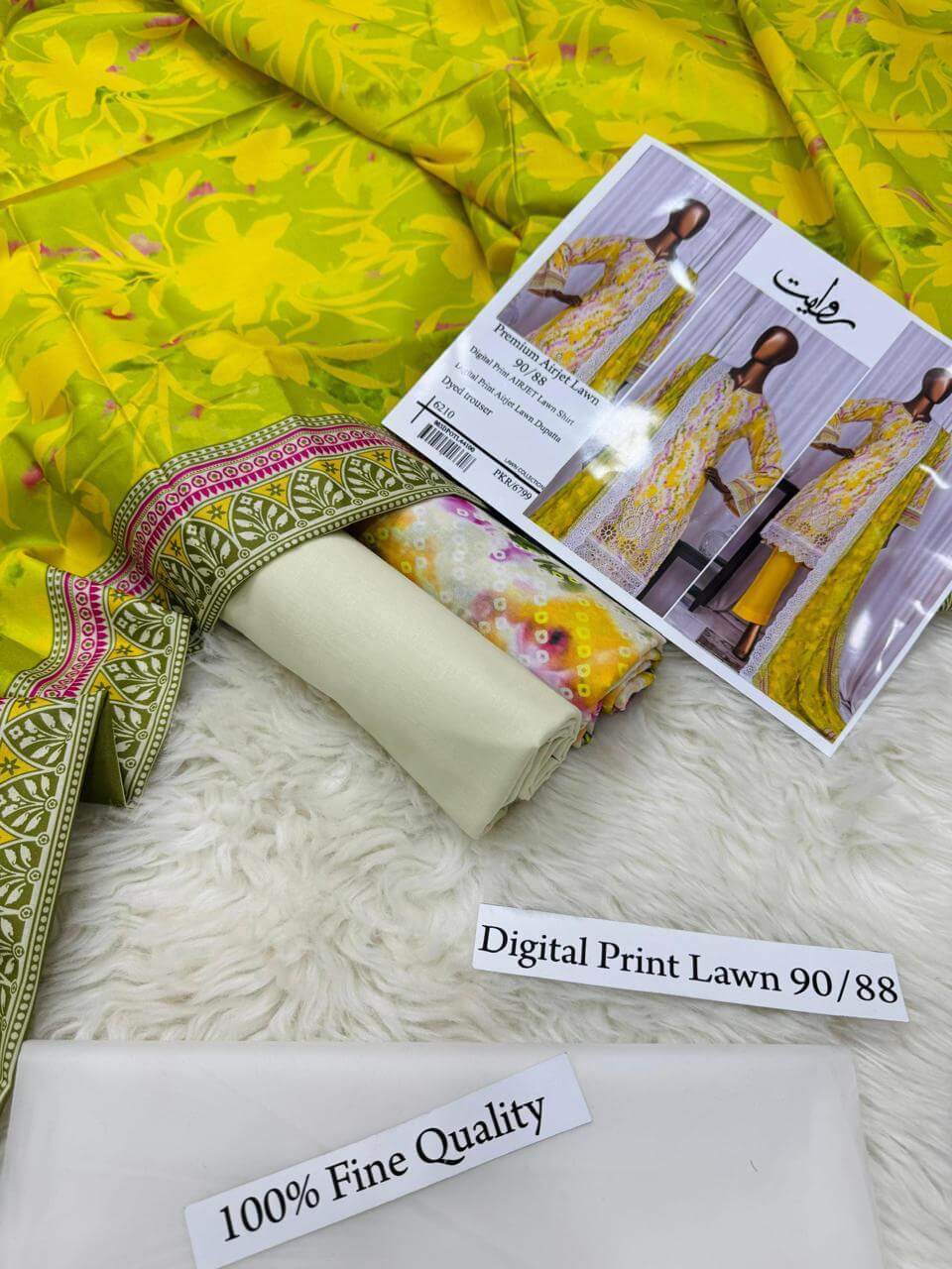 ZOHA PREMIUM DIGITAL PRINT AIRJET LAWN