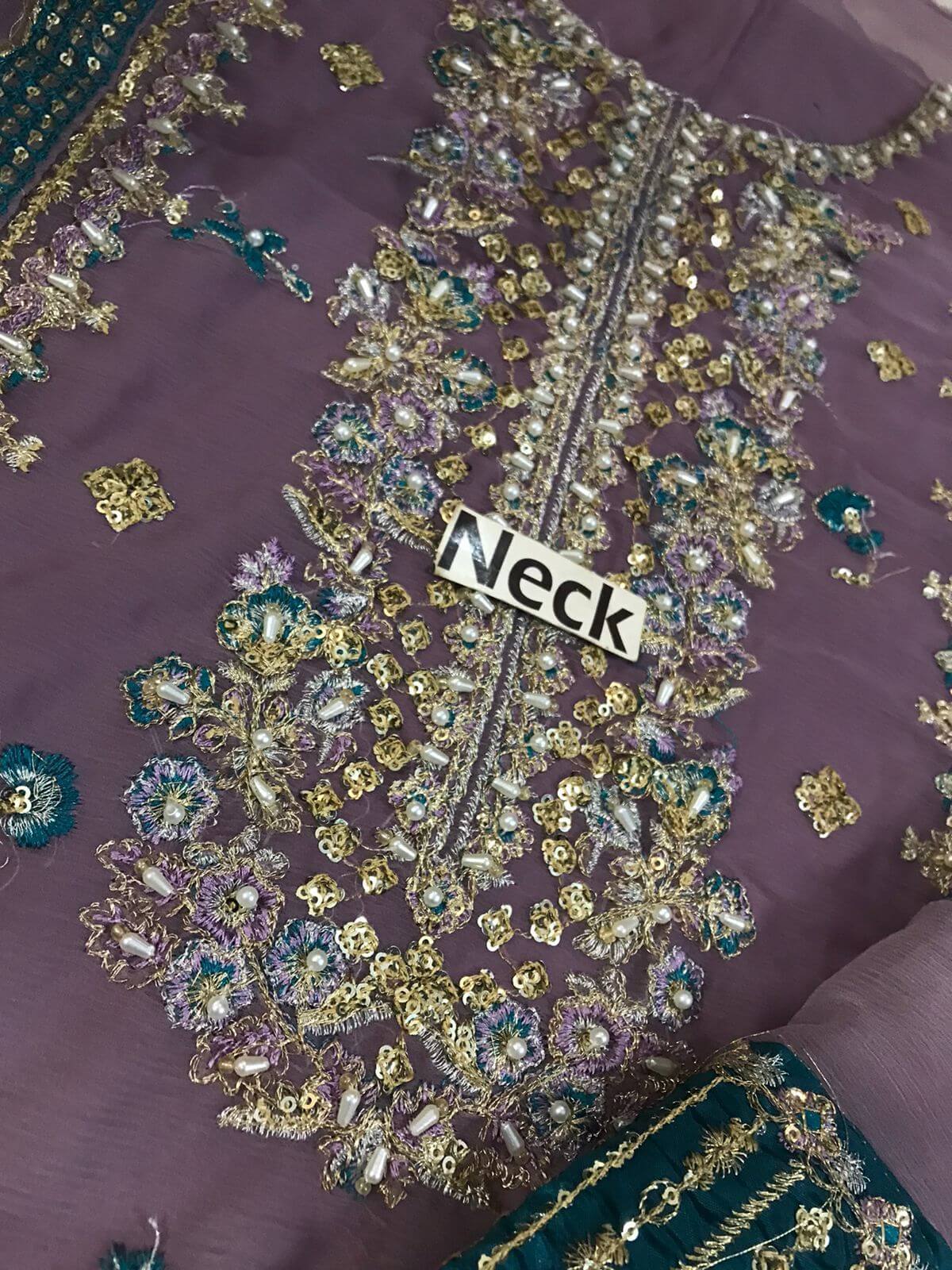 Charizma - Dastan-E-Jashan - Embroidered Chiffon 3 Piece Unstitched DJ5-08