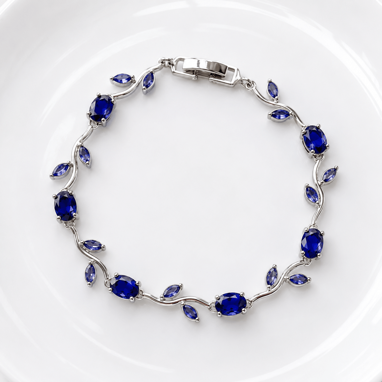 Tulip Rapunzel Vine Leaf Crystal Bracelet – Multiple Colors