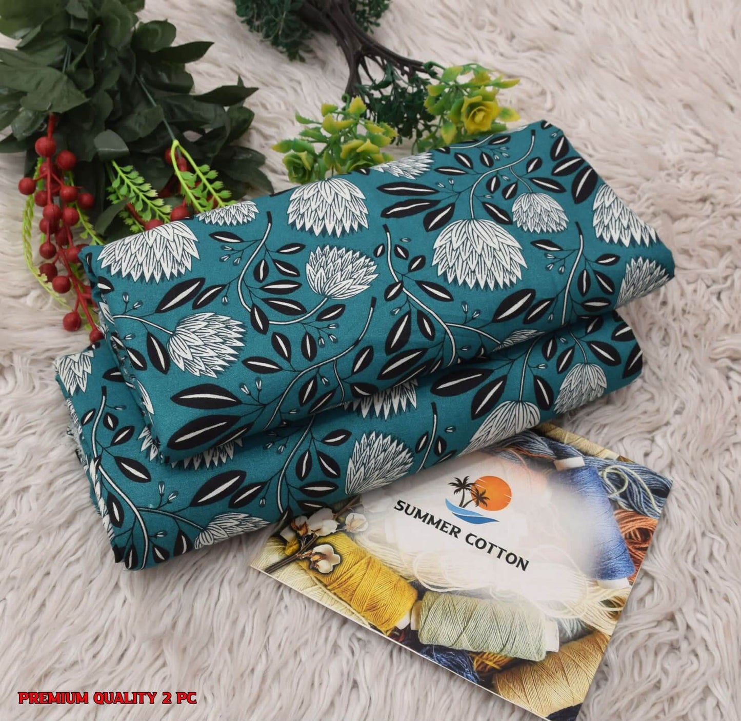 2 Pcs Collection -FLORAL PRINTS for Summer Season