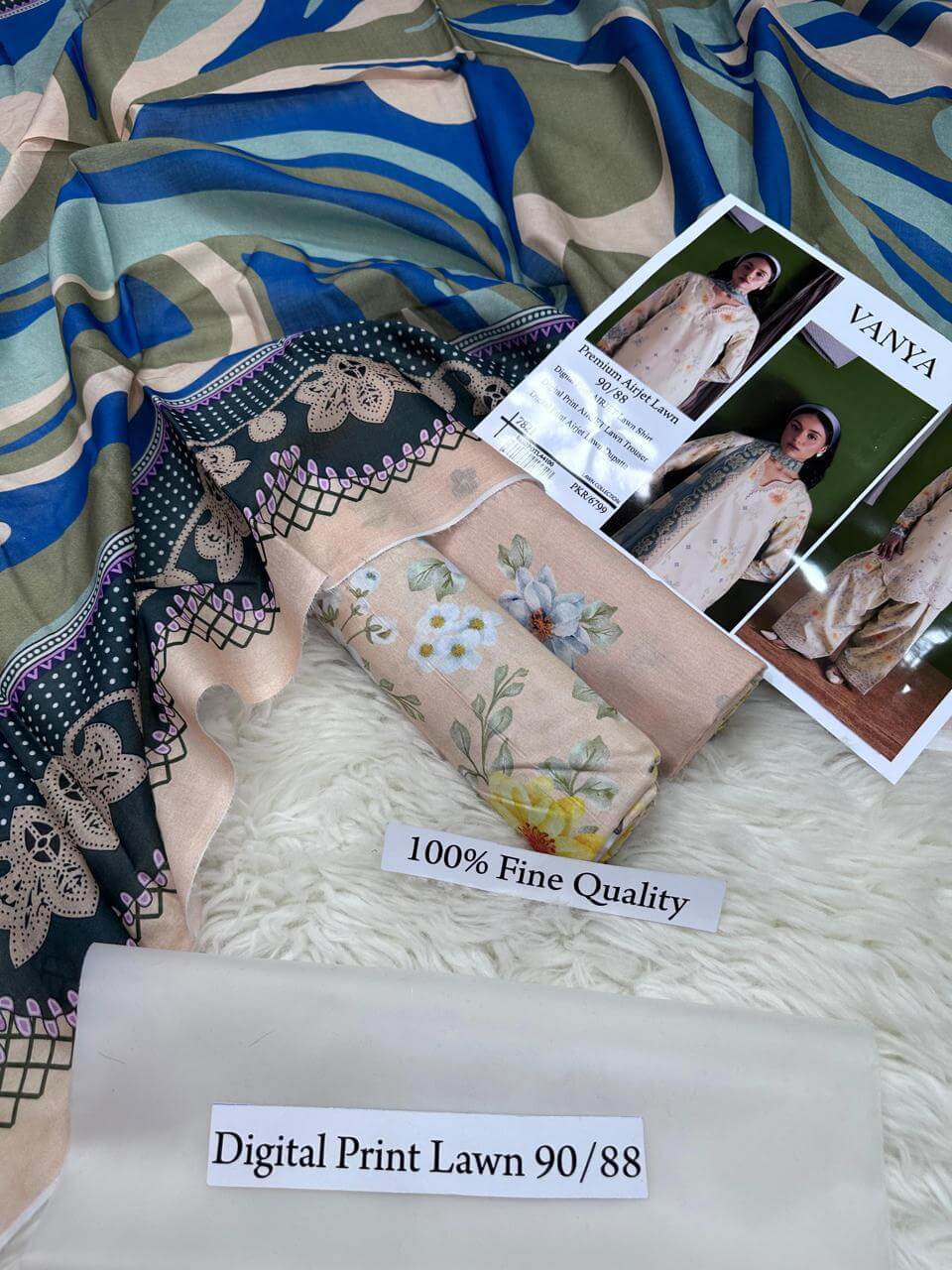 ZOHA PREMIUM DIGITAL PRINT AIRJET LAWN