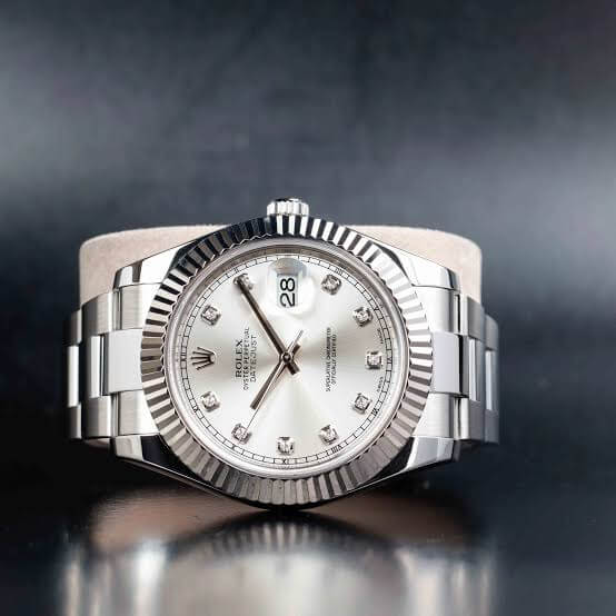 RLX MG 40MM - Silver Oyster Chain - Fluted Bezel Silver - Silver
